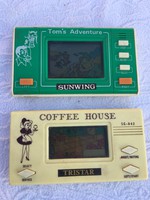 2 darab Retro quartz játék, kvarcjáték - Coffee House pincér és Tom's Adventure