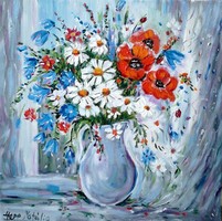 Hepp Natália: Virágok vázában