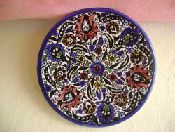 Perzsa mintás fali tányér hagyatékból hibátlan darab kézzel festett  13 cm
