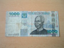TANZÁNIA 1000 SHILINGI ND 2003 Nyerere pólója "női"