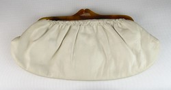 0T325 Retro spanyol fehér bőr női táska