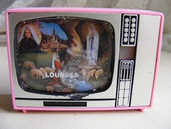 retro műanyag képnézegető televízió - Lourdes