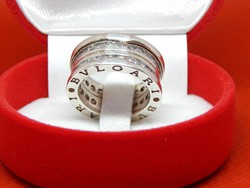 Bvlgari gyűrű, ezüst 10,5 gr
