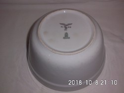 II.Világháborús horogkeresztes porcelán tányér