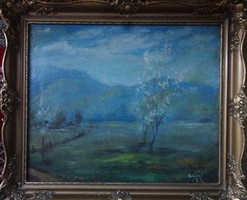 I look forward to your offer! Beautiful conrad gyula painting: spring