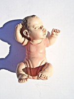 A. Lucchesi csecsemő kerámia figura kézzel festett - Olaszország