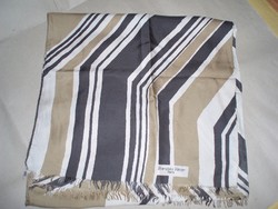 Vintage French oversized silk scarf