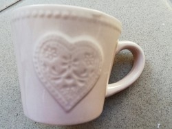 vintage halvány rózsaszín  kávés csésze