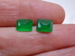 Szép valódi smaragd kövek 3,24ct 2db​ igazolással
