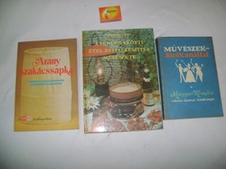 Retro szakácskönyv 1981, 82, 89 - három darab - gyűjtőknek