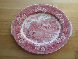 Angol Royal Tudor Ware Staffordshire porcelán kínáló tál 26 x 32 cm