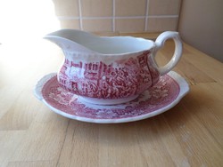 Angol Royal Tudor Ware Staffordshire porcelán szószos kínáló