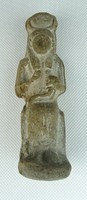 0T520 Egyiptomi cserép fáraó szobor LUXOR