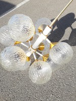 MID CENTURY retro sputnik szputnyik csillár  lámpa 10 égős!! hibátlan látványos nehéz
