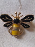 Aranyozott   méhecske bross