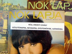 1966 január 29  /  NŐK LAPJA  /  SZÜLETÉSNAPRA RÉGI EREDETI ÚJSÁG Szs.:  6467