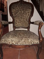 Megfigyelőknek: Végső ár!!! Antik neobarokk gyönyörű karfás fotel