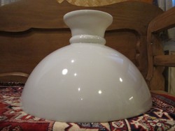 Nagyméretű régi tejüveg lüszter lámpa búra mennyezeti petróleumlámpa búra 40cm