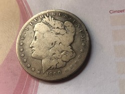 1890 USA ezüst 1 dollár 26,7 gramm 0,900
