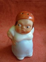 Nagyon ritka és különleges Zsolnay porcelán figurális sószóró