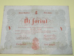 1848 Kossuth 5 ezüst Forint