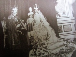 ZITA KIRÁLYNÉ HABSBURG OTTÓ KORONA HERCEG TRÓNÖRÖKÖS IV. Károly MAGYAR király 1916 KORONÁZÁS