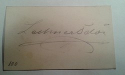 Lechner Ödön autogram