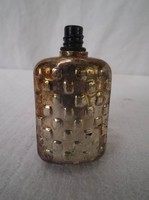 Perfume bottle - silver-plated or silver - old - small - 6 x 3 x 2 cm thick metal - no top !!
