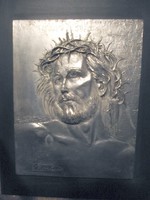 Domenico Chiarolanza : Jézus Krisztus tövikoszorúval, ezüst