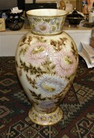 Antik Zsolnay váza  családi pecsétes 36 cm 