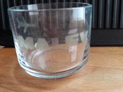 MALÉV (légitársasági) korai konyakos pohár savamaratott lógóval