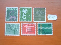 NÉMETORSZÁG "EUROPA" 6 DB K68
