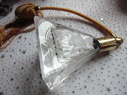 Csodaszép antik csiszolt  parfümös üveg 