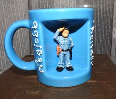 Worldstyle csésze / bögre - háromdimenziós " Legjobb rendőr " bögre - ajándék bögre