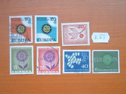 NÉMETORSZÁG "EUROPA" 7 DB K67