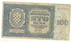 100 kuna 1941 Horvátország