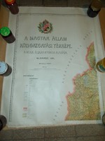  Nagy Magyarország térképe 8 szegmensen,1914