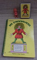  Régi jelzett Der Struwwelpeter Quartett-spiel mesés könyv mese kártya mesefigurával
