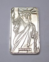 MTB Liberty USA 999 befektetési ezüsttömb 1 uncia.