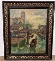 Szeleczky Lajos 20.század eleje Velencei festménye EREDETI GARANCIÁVAL !!!