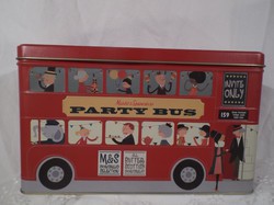 Fémdoboz -  emeletes busz -  angol - tökéletes - szép - hibátlan - 26 x 15 x 10 cm 