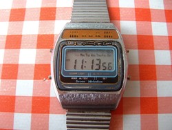 REX vintage LCD quartz digitális 7 dallamos férfi karóra 80-as évekből - FoxPost 500