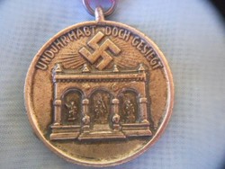 Náci német kitüntetés a Müncheni  puccsra adták ki.