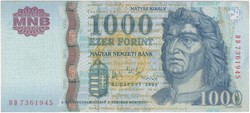 1000 Forint 2006 DD - VF++