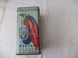 Régi fűszer fűszeres doboz "Államilag ellenőrzött magyar paprika" 