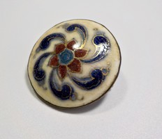 Antik Zsolnay ? porcelán bross ,kitűző