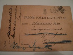 Tábori postai levelezőlap /1916/