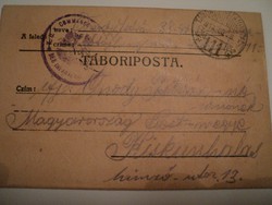 Tábori posta-levél /1918/ 