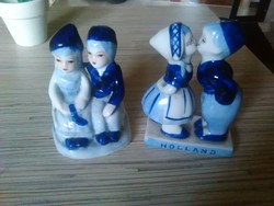 Holland Delft- blue porcelán nippek