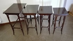 Thonet 4 db-os zsúrasztal, szervíz asztalok